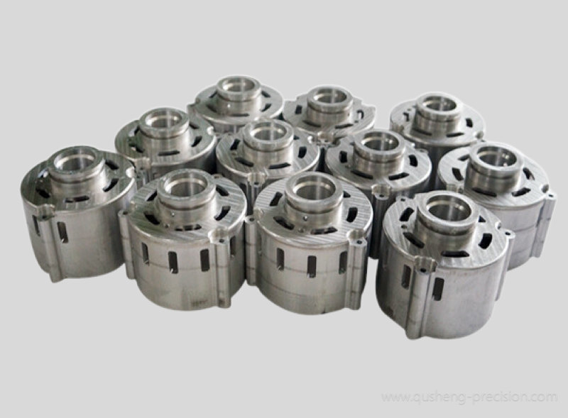 Aluminum alloy with machine shell parts