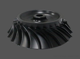 Five-axis machining of plastic impellers